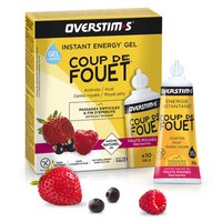 Overstims Coup De Fouet 30g Κουτί Red Fruits Energy Gels 10 Μονάδες