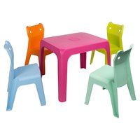 Garbar Jan Cat 1 Table And 4 Chairs Set