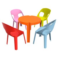 Garbar テーブルと Rita 2 4 椅子 設定