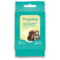 freedog-chamomile-cleaning-wipes-25-units