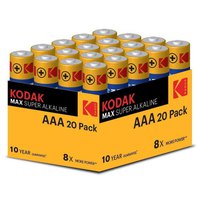 Kodak アルカリ乾電池 Max AAA LR6 20 単位