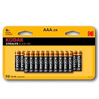Kodak Baterias Alcalinas Xtralife S AAA LR3 24 Unidades