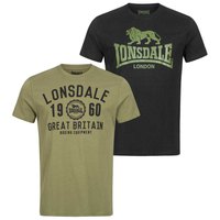 Lonsdale Kortærmet T-shirt Bangor 2 Enheder