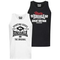 Lonsdale Biggin Ärmelloses T-Shirt 2 Einheiten