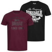 Lonsdale Kortærmet T-shirt Torbay 2 Enheder