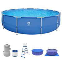 Avenli Frame Round Pool Set 800Gal Filter Pump+Filter+Ladder+Ground Cloth and Cover Röhrenförmige Pools
