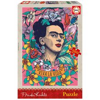 Educa borras Puzzle 500 Live Life Frida Kahlo