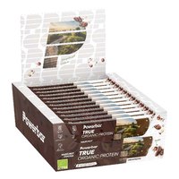 Powerbar Cacao Amande True Organic 45g Protéine Barres Boîte 16 Unités