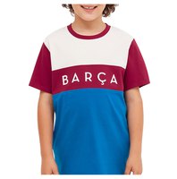 Barça Color Block Koszulka Z Krótkim Rękawem