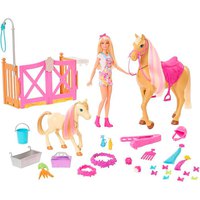 Barbie With Horse And Pony Blonde Doll With Toy Animals And Stable Accessories And For Grooming The Horse Refurbished