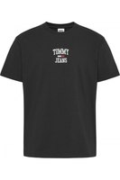 Tommy jeans Logo T-shirt Z Krótkim Rękawem I Okrągłym Dekoltem