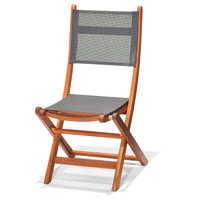 Chillvert Napoles FSC Eucalyptus And Fabric Folding Chair 50.65x49.6x93.2cm