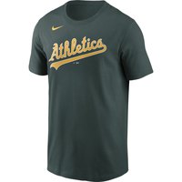 Nike MLB Oakland Athletics Wordmark Short Sleeve T-Shirt