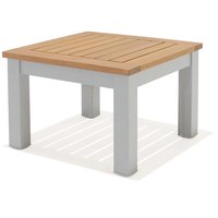 Chillvert Bergamo Aluminium And FSC Eucalyptus Side Table 46.10x46.10x32.50 cm