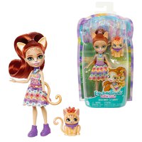 Enchantimals Doll City Tails Tarla Orange Cat & Cuddler