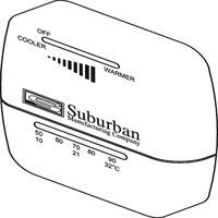 Suburban mfg Thermostat Wall Heat Only