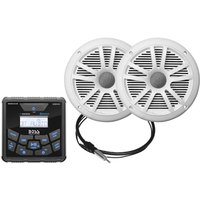 Boss audio Bluetooth In-Dash Marine Gauge Receiver With 6 1/2´´ θαλάσσια Ηχεία