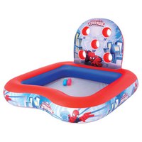 Bestway Spiderman 155x155x99 cm Square Inflatable Play Pool