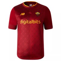 New balance AS Roma 22/23 Junior Short Sleeve T-Shirt Home