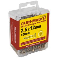 ulti-mate-ii-l-2.5x25-mm-dichromated-wood-screws-100-units