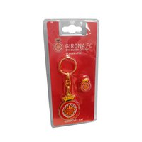 Girona fc Girona FC Key Ring + Pin