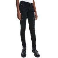 Calvin klein Skinny Clean Black Stretch Jeans Met Middelhoge Taille