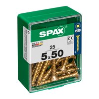 spax-yellox-5.0x50-mm-eben-kopf-holz-mutter-25-einheiten