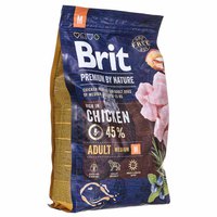 Brit Adulte M Premium Nature 3kg Chien Aliments
