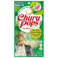 Inaba Churu Pop Tuna With Chicken 14g Wet Cat Food 4 Units