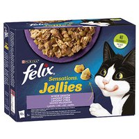 Purina nestle Felix Sensations Mix Turkey 85g Wet Cat Food 4 Units