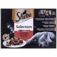 sheba-selection-in-sauce-juicy-flavors-85g-wet-cat-food-12-units