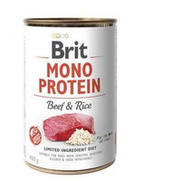 Brit Carne E Arroz Mono Protein 400g Molhado Cão Comida