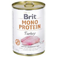 Brit Mono Protein Turkiet Blöt Hundmat 400g