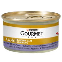 Purina nestle Bolo Salgado Com Cordeiro E Feijão Verde Gourmet Gold 85g Molhado GATO Comida