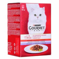 Purina nestle 고기 믹스 Gourmet Mon Petit 50g 젖은 고양이 음식 6 단위