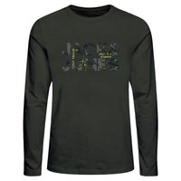 Jack & jones Tech Logo T-shirt Z Długim Rękawem I Okrągłym Dekoltem