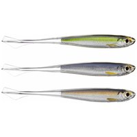 Live target Ghost Tail Minnow Dropshot Soft Lure 95 mm