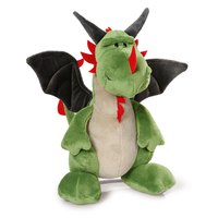 Nici Dragon Green 30 Cm Sitting With Red Jags Key Ring