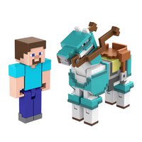 minecraft-steve-and-horse-with-armor-figure