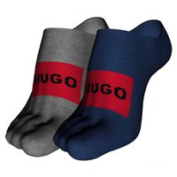 hugo-calcetines-largos-low-cut-label-color-2-pares