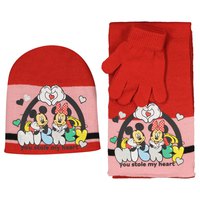Minnie mouse Minnie Hat + Scarf + Wool Gloves