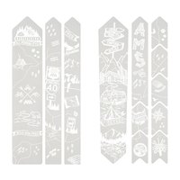 All mountain style Gravel/Road Bikepacking Frame Guard Stickers