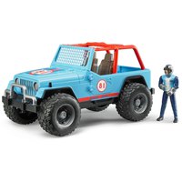 Bruder Blå Med Pilot Jeep Cross Country Racer 02541