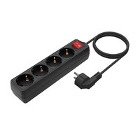 Aisens A154-0650 Power Strip 4 Outlets With Switch