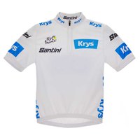 Santini Bästa Young Rider Tour De France Official 2023 Kort Ärm Jersey