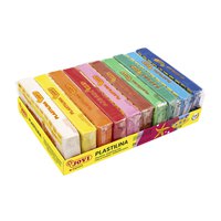 jovi-modeling-clay-pack-of-vegetable-based-plasticine-10-bars-of-150-grams-multicolored-assortment