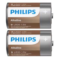 Philips Pilas Alcalina LR20A2B Pack