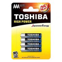 Toshiba High Power LR03 Pack AAA Alkaline Batteries 4 Units
