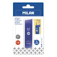 milan-blister-pack-1-tube-12-spare-leads-0.7-mm-hb
