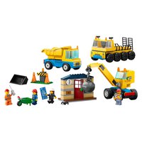 Lego Arbejds-og Kranbiler Med Nedrivningsbold